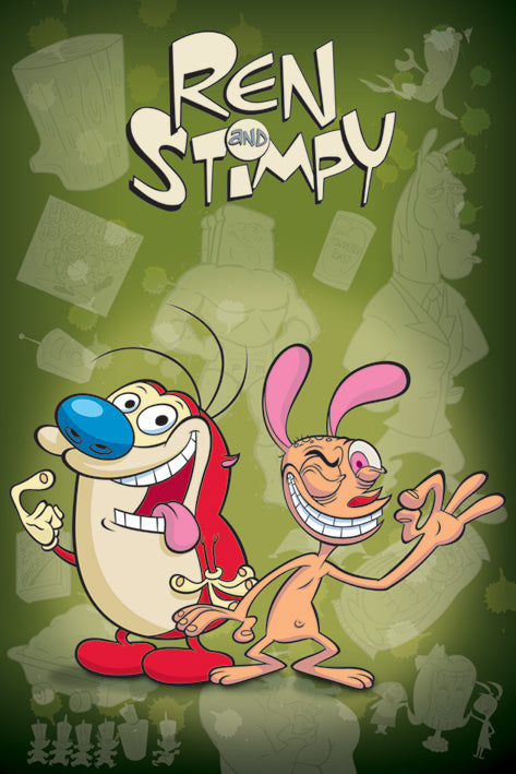 Ren And Stimpy TV Series Cast Maxi Poster