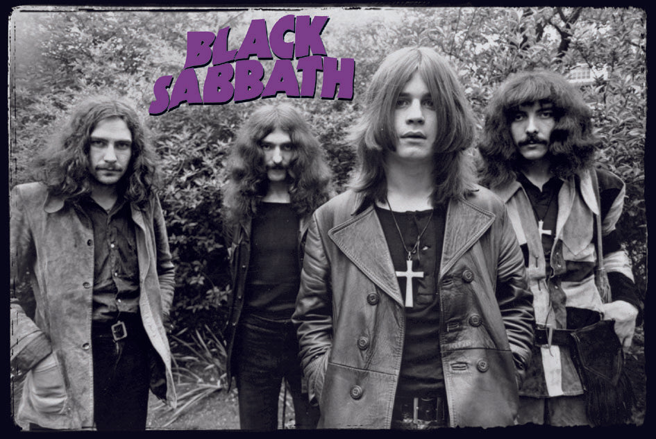 Black Sabbath Classic Band Black And White Maxi Poster