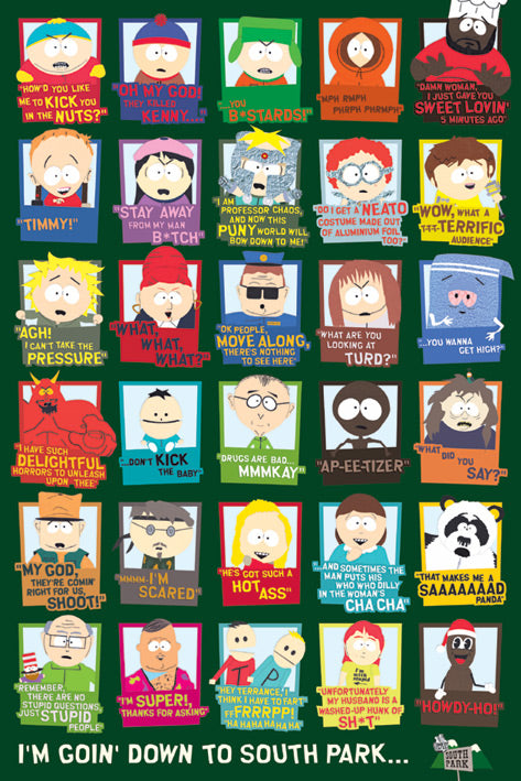 South Park Quotes Maxi Poster