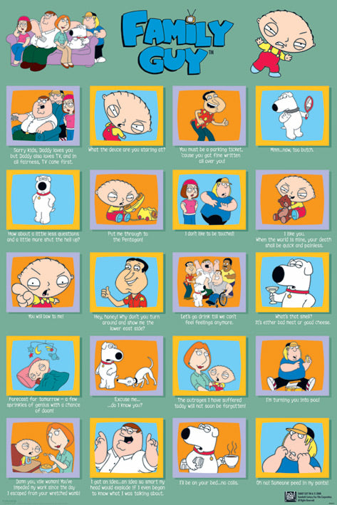 Family Guy Quotes Maxi Poster