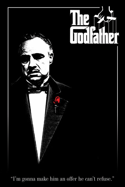 The Godfather Red Rose Maxi Poster