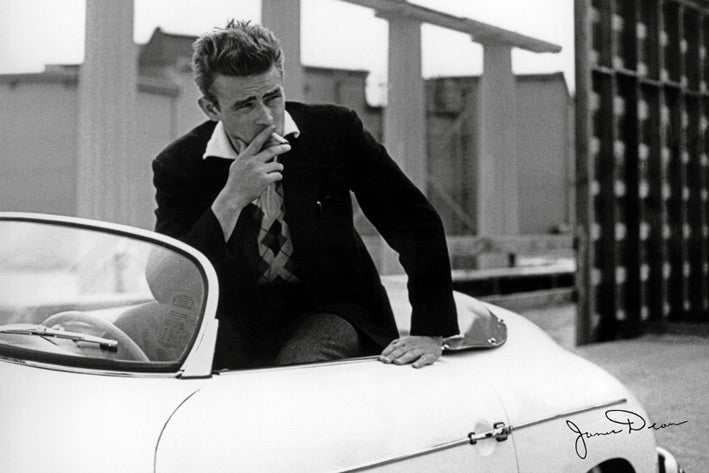 James Dean White Car Maxi Poster