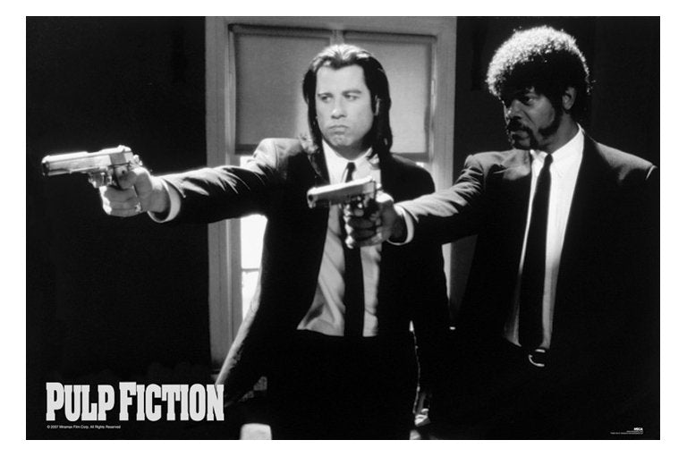 Pulp Fiction Film Guns Maxi Poster