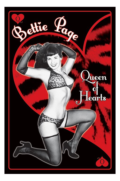 Bettie Page Queen Of Hearts Maxi Poster