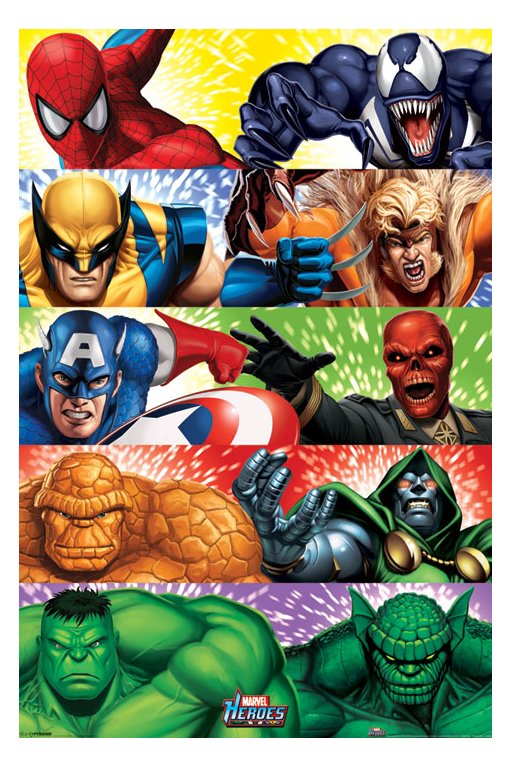 Marvel Heroes And Villains Maxi Poster