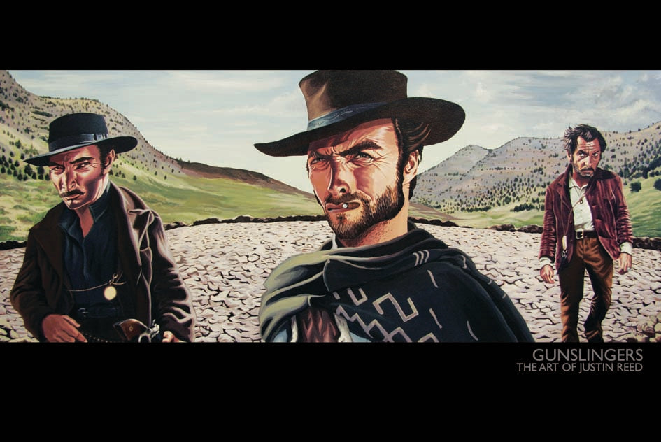 Gunslingers The Good The Bad And The Ugly The Art Of Justin Reed Maxi Poster