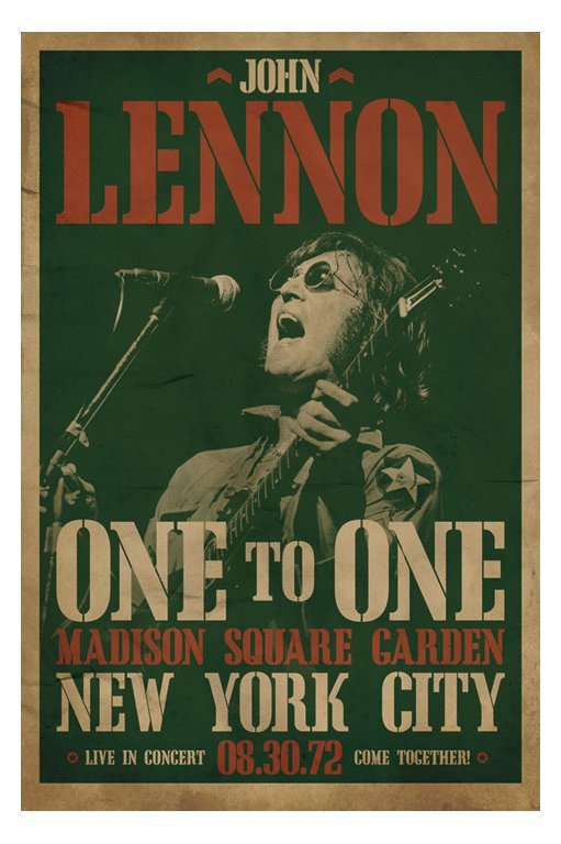 John Lennon Live In Concert August 1972 Maxi Poster