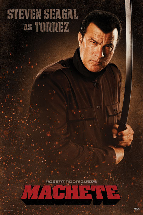 Machete Film Steven Seagal As Torrez Maxi Poster