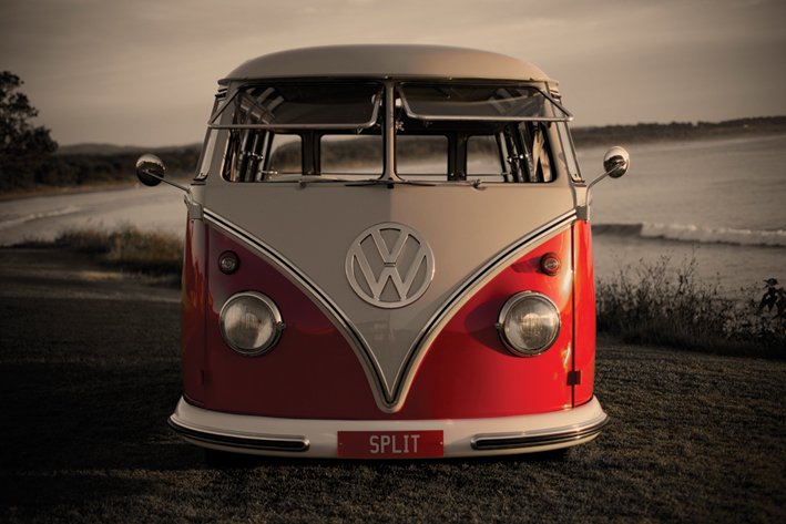 Classic VW Camper Split Screen Maxi Poster