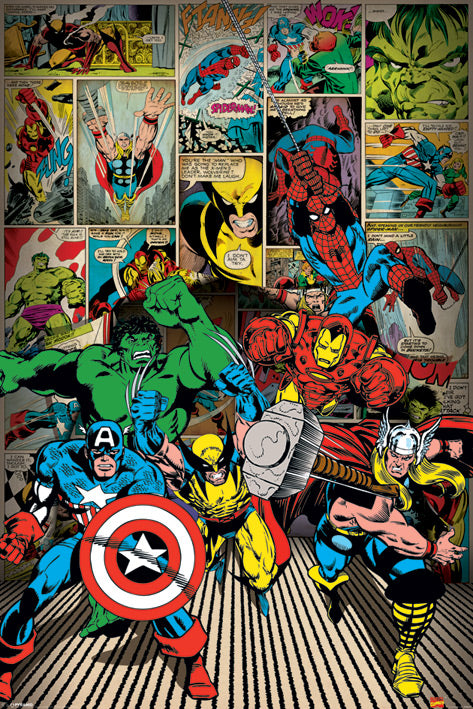 Marvel Here Come The Heroes Maxi Poster