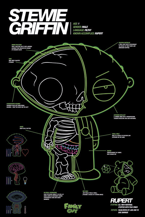 Family Guy Stewie X-Ray Maxi Poster