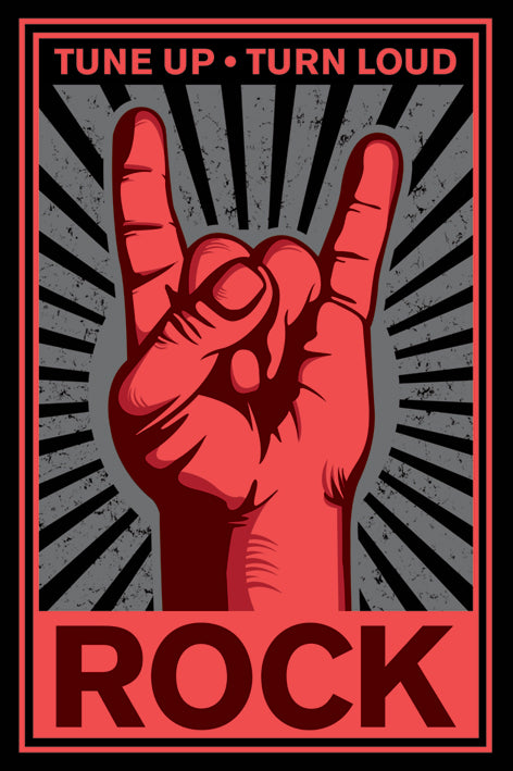 Tune Up - Turn Loud - Rock Maxi Poster