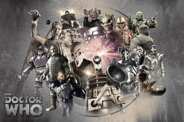 Doctor Who Enemies Montage Maxi Poster