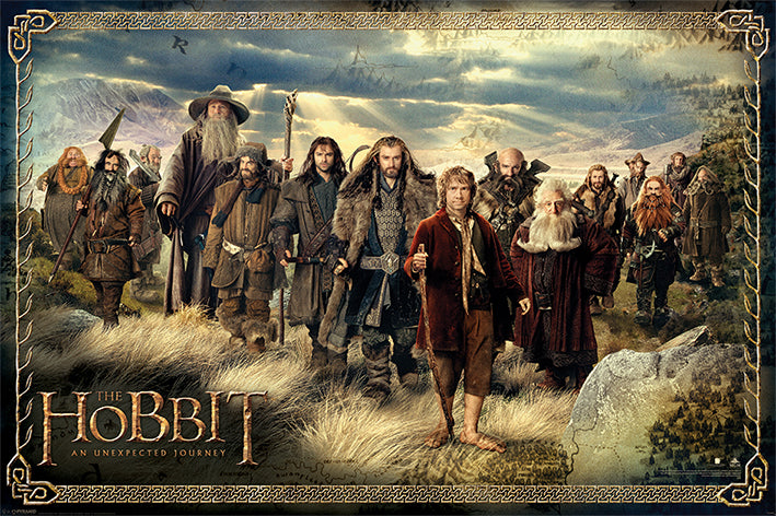 The Hobbit An Unexpected Journey The Company Maxi Poster