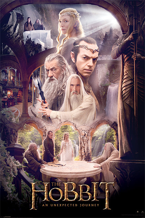 The Hobbit An Unexpected Journey White Council Maxi Poster