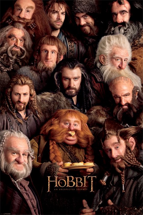 The Hobbit An Unexpected Journey Dwarves Maxi Poster