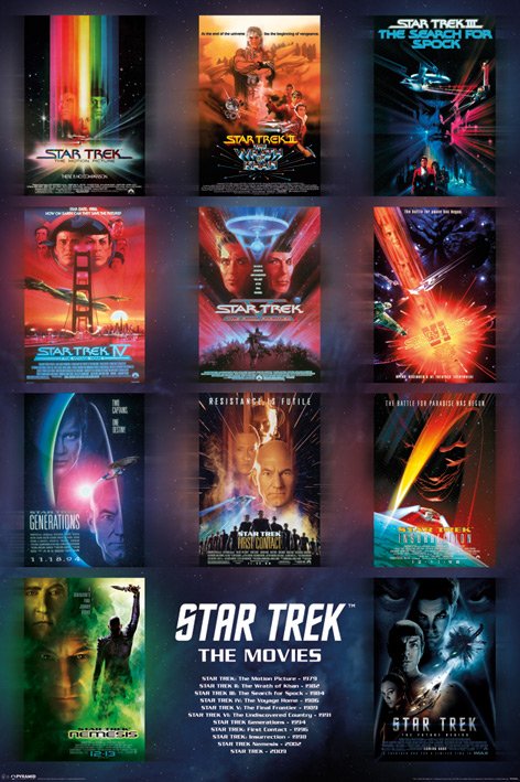 Star Trek The First 11 Movie Film Scores Montage Maxi Poster