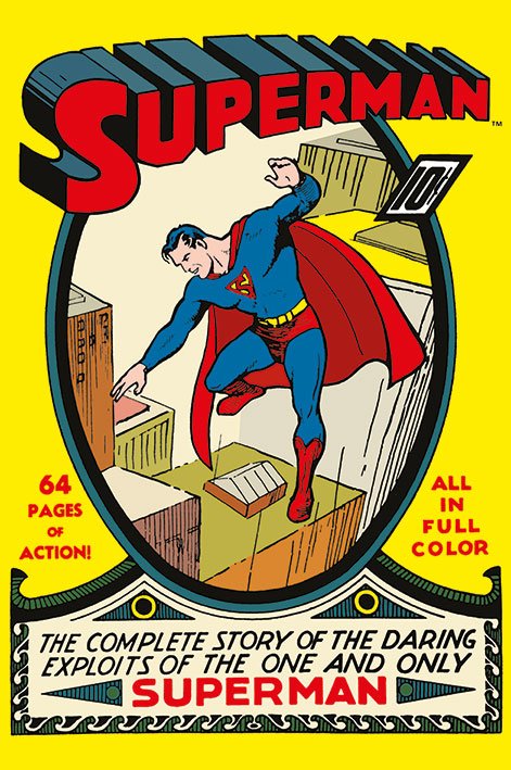 Superman No 1 Comic Cover Maxi Poster