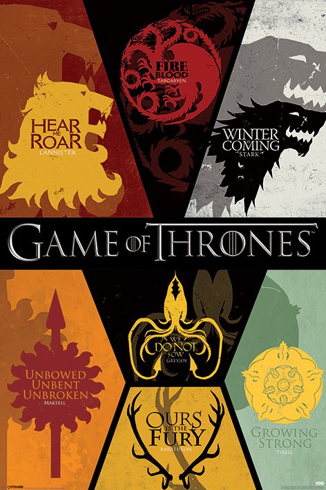 Game Of Thrones Sigils Montage Maxi Poster