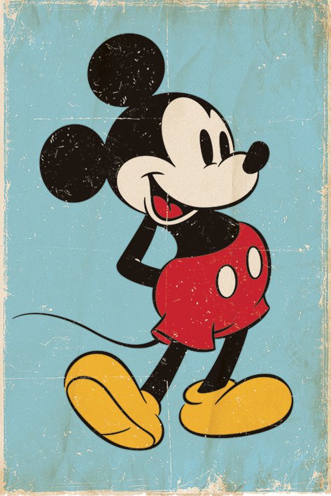 Mickey Mouse Retro Maxi Poster