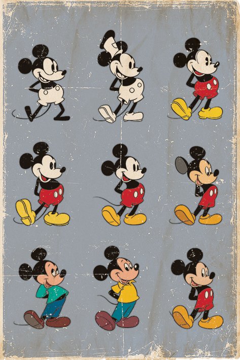 Mickey Mouse Evolution Maxi Poster