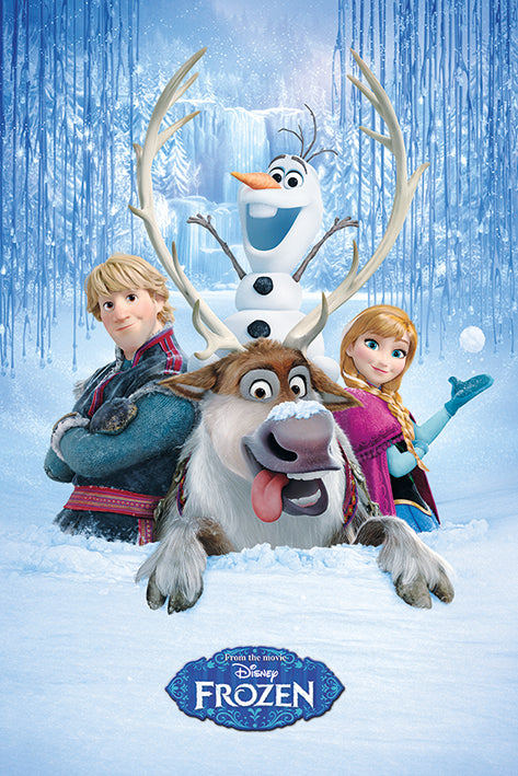 Frozen Snow Group Photo Maxi Poster