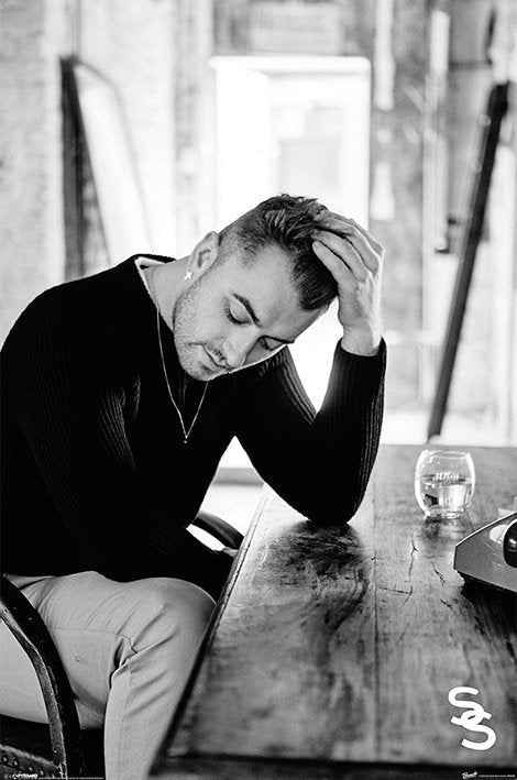 Sam Smith Sitting At Table Poster