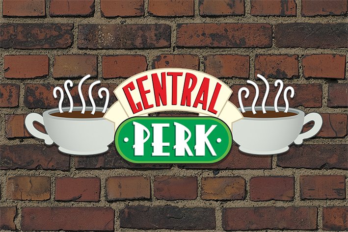 Friends TV Series Central Perk Brick Maxi Poster