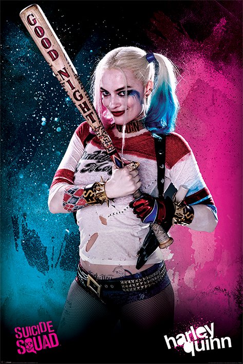 Suicide Squad Harley Quinn With Bat Maxi Poster