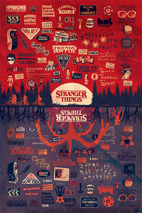 Stranger Things The Upside Down Maxi Poster