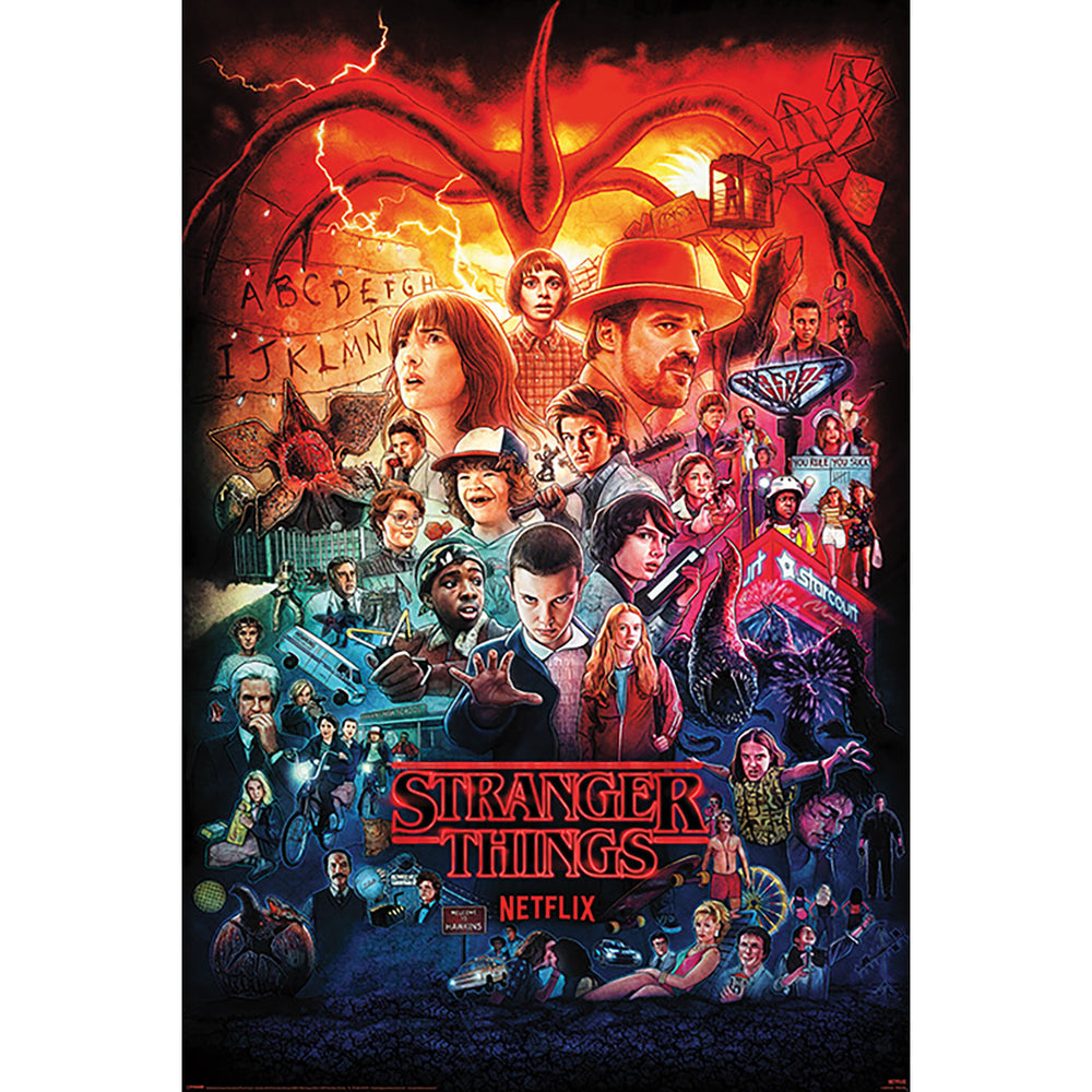 Stranger Things Seasons Montage Maxi Poster