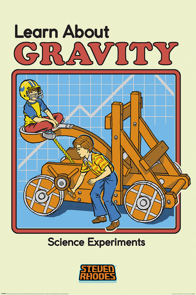 Steven Rhodes Learn About Gravity Maxi Poster