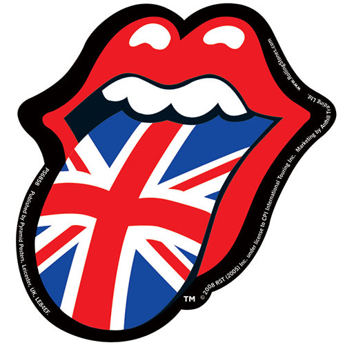 The Rolling Stones Union Jack Tongue 10cm Vinyl Sticker