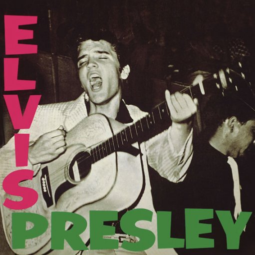 Elvis Presley First Album 95mm Square Vinyl Sticker