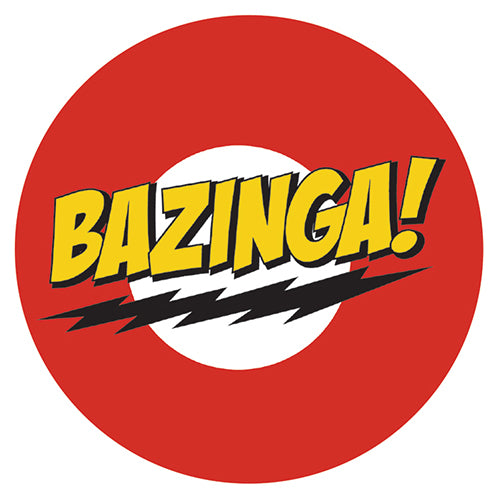 The Big Bang Theory Bazinga! Logo 95mm Vinyl Sticker