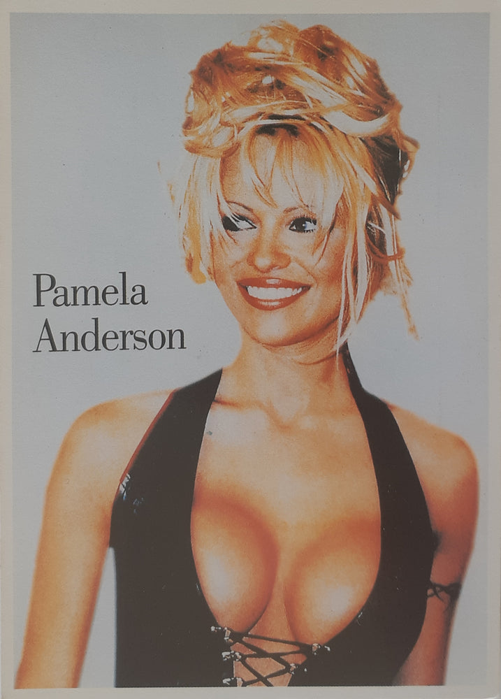 Pamela Anderson Waistcoat Postcard