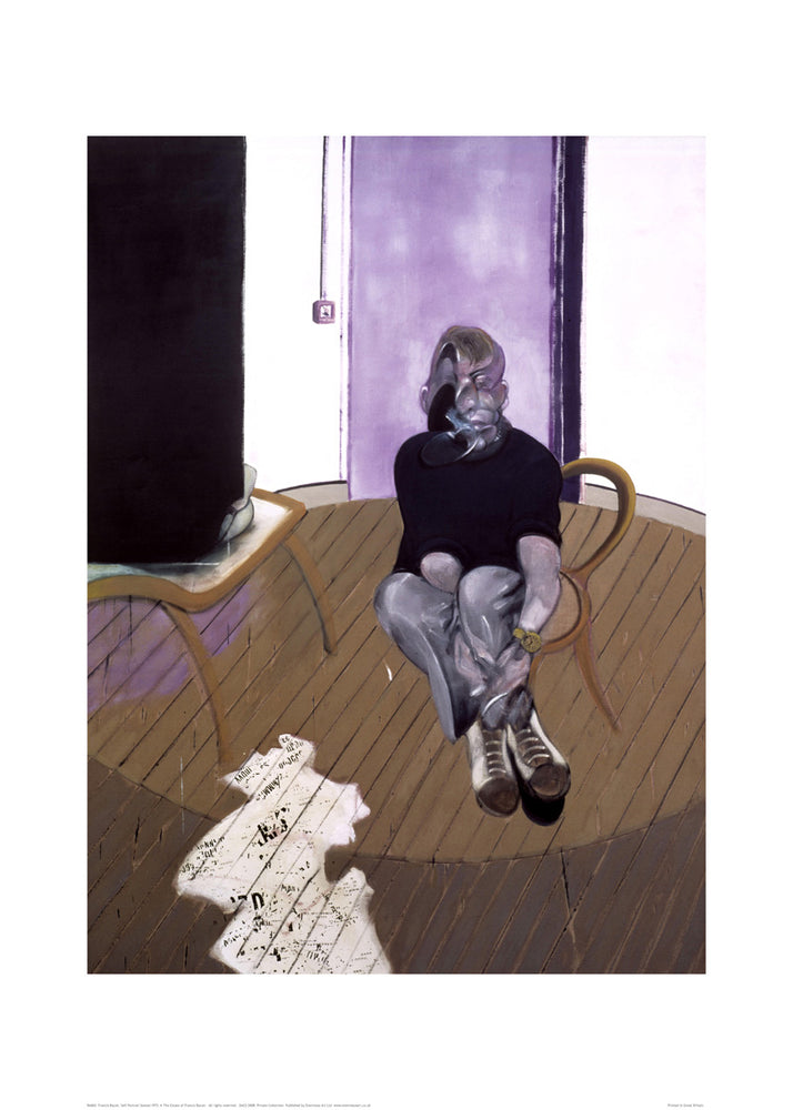 Francis Bacon Self Portrait Seated 1973 50x70cm Art Print