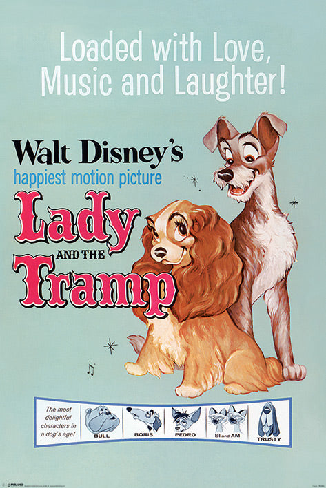 Lady And The Tramp Film Score Maxi Poster